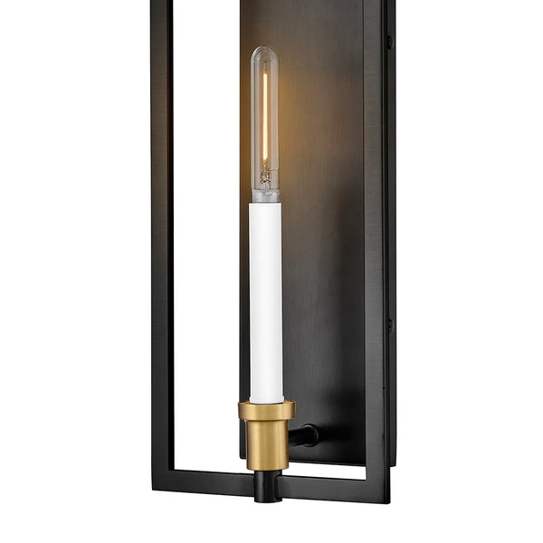 Xalen 7" Medium Single Light Sconce, Black