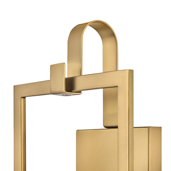 Xalen 7" Medium Single Light Sconce, Lacquered Brass