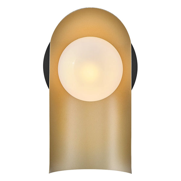 Kaar 6" Medium Single Light Sconce, Black