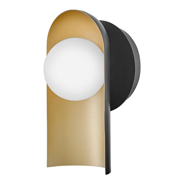 Kaar 6" Medium Single Light Sconce, Black