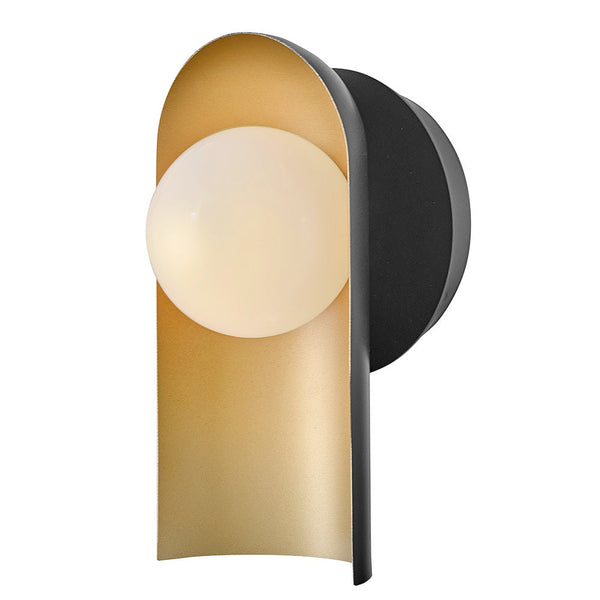 Kaar 6" Medium Single Light Sconce, Black