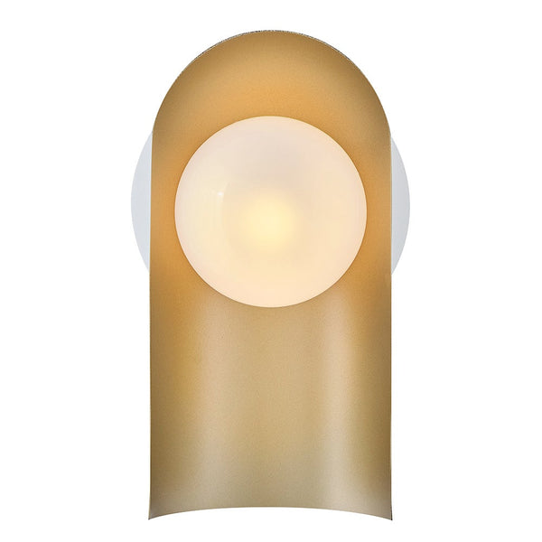 Kaar 6" Medium Single Light Sconce, Satin Off-White