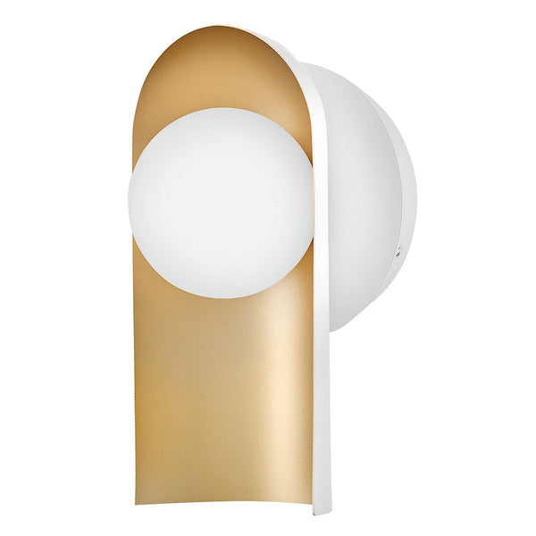 Kaar 6" Medium Single Light Sconce, Satin Off-White