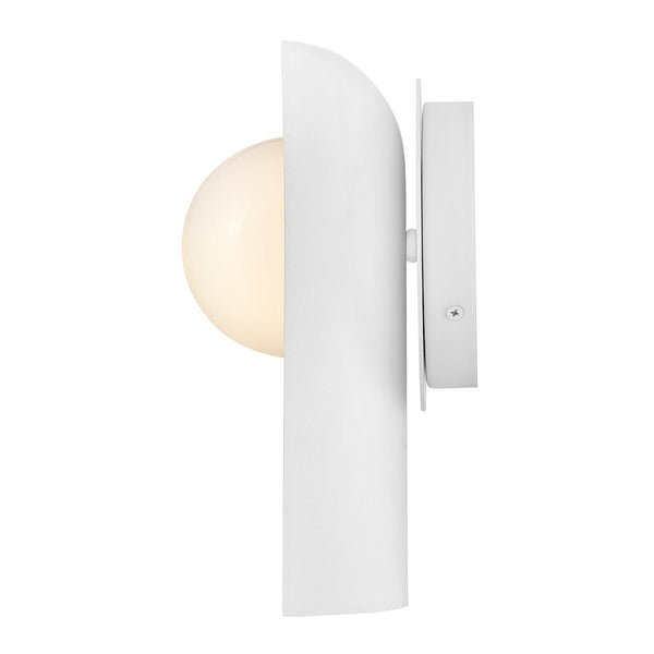 Kaar 6" Medium Single Light Sconce, Satin Off-White