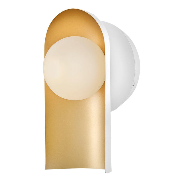 Kaar 6" Medium Single Light Sconce, Satin Off-White