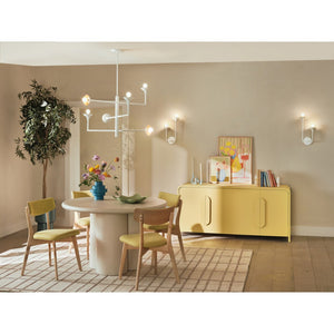 Zaor 10" Two Lights Medium Sconce, Textured Plaster