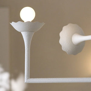Zaor 36" Six Lights Large Adjustable Multi Tier, Textured Plaster