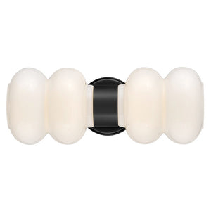 Joette 6" Two Lights Medium Sconce, Black