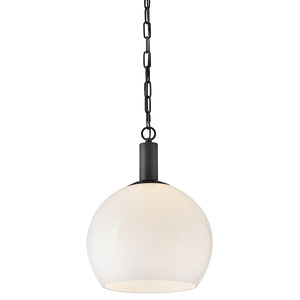 Oawyn 13" One Light Medium Pendant, Black