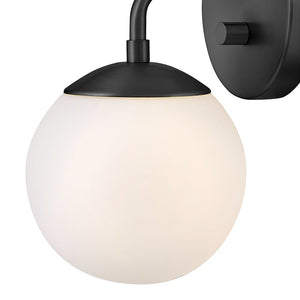 Daion 6" Medium Single Light Sconce, Black