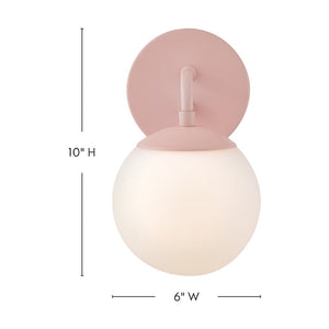 Daion 6" Medium Single Light Sconce, Rose