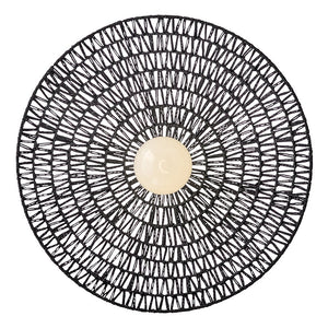 Invia 24" One Light Large Pendant, Black