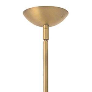 Invia 24" One Light Large Pendant, Lacquered Brass
