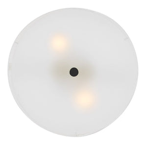 Xaiel 14" Two Lights Medium Semi-Flush Mount, Black