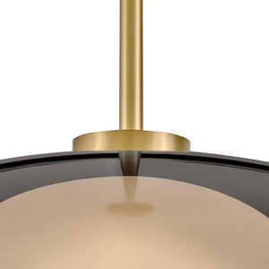Bean 14" Medium Pendant, Lacquered Brass