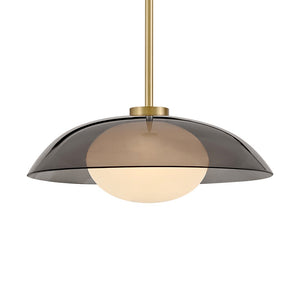 Bean 14" Medium Pendant, Lacquered Brass