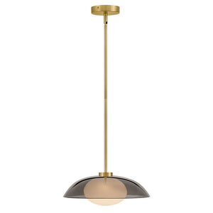Bean 14" Medium Pendant, Lacquered Brass
