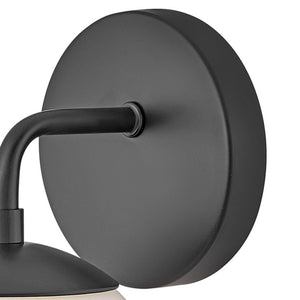 Daion 6" Medium Single Light Vanity, Black