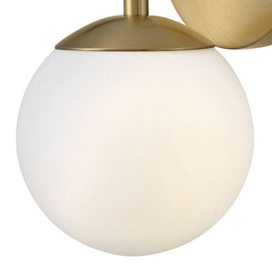 Daion 6" Medium Single Light Vanity, Lacquered Brass
