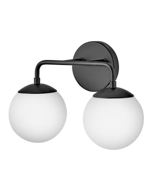 Daion 15" Two Lights Small Vanity, Black