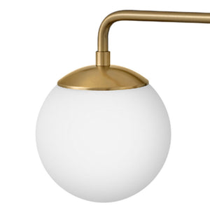 Daion 24" Three Lights Medium Vanity, Lacquered Brass