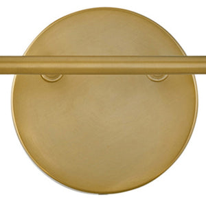 Farie 15" Two Lights Small Vanity, Lacquered Brass