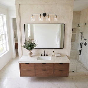 Farie 33" Four Lights Large Vanity, Black