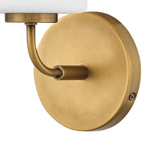 Quaan 5" Medium Single Light Vanity, Heritage Brass