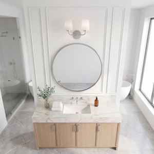 Quaan 14" Two Lights Small Vanity, Chrome