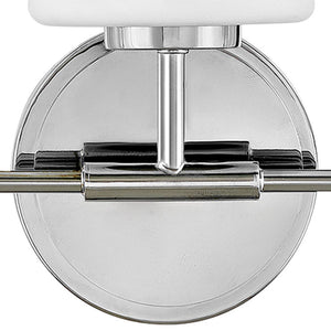 Quaan 24" Three Lights Medium Vanity, Chrome / Etched Opal Glass