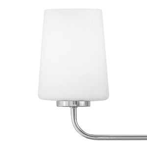 Quaan 33" Four Lights Large Vanity, Chrome / Etched Opal Glass