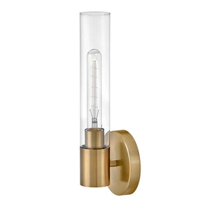 Berie 5" Medium Single Light Vanity, Lacquered Brass