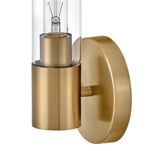 Berie 5" Medium Single Light Vanity, Lacquered Brass