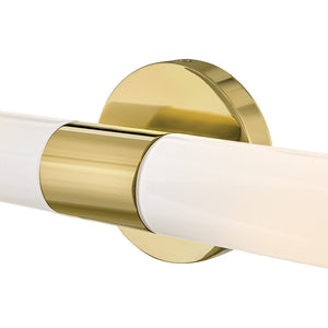 Berie 5" Two Lights Large Vanity, Bright Brass