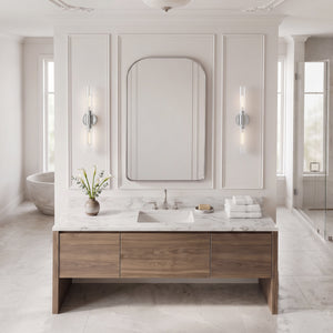 Berie 5" Two Lights Large Vanity, Chrome