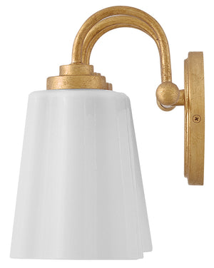 Paar 21" Three Lights Medium Vanity, Distressed Brass