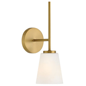 Laion 5" Medium Single Light Vanity, Lacquered Brass