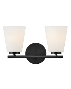 Laion 15" Two Lights Small Vanity, Black