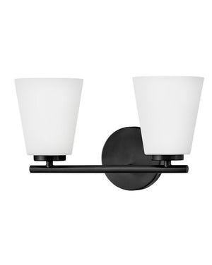 Laion 15" Two Lights Small Vanity, Black
