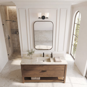 Laion 15" Two Lights Small Vanity, Black