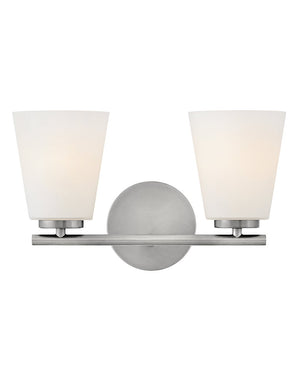Laion 15" Two Lights Small Vanity, Brushed Nickel