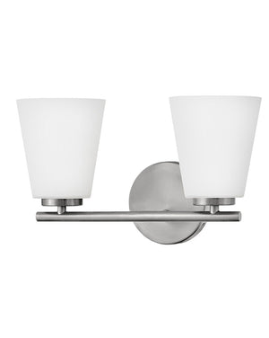 Laion 15" Two Lights Small Vanity, Brushed Nickel