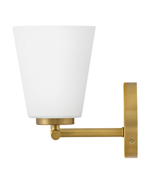 Laion 15" Two Lights Small Vanity, Lacquered Brass