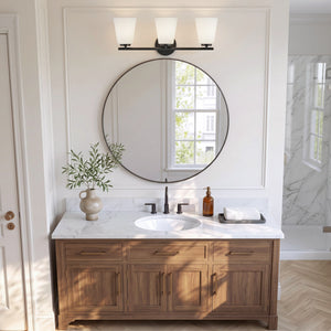 Laion 24" Three Lights Medium Vanity, Black