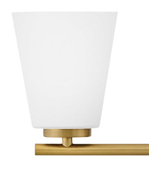 Laion 24" Three Lights Medium Vanity, Lacquered Brass