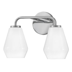 Maiel 15" Two Lights Small Vanity, Chrome