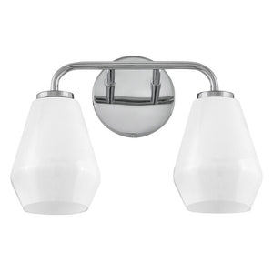 Maiel 15" Two Lights Small Vanity, Chrome
