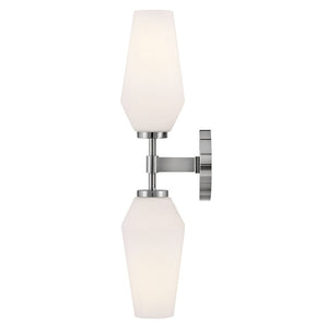 Maiel 5" Two Lights Large Sconce, Chrome