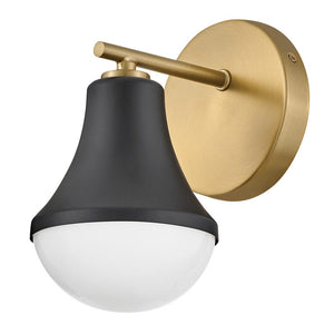 Naiel 5" Small Single Light Vanity, Black