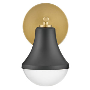 Naiel 5" Small Single Light Vanity, Black